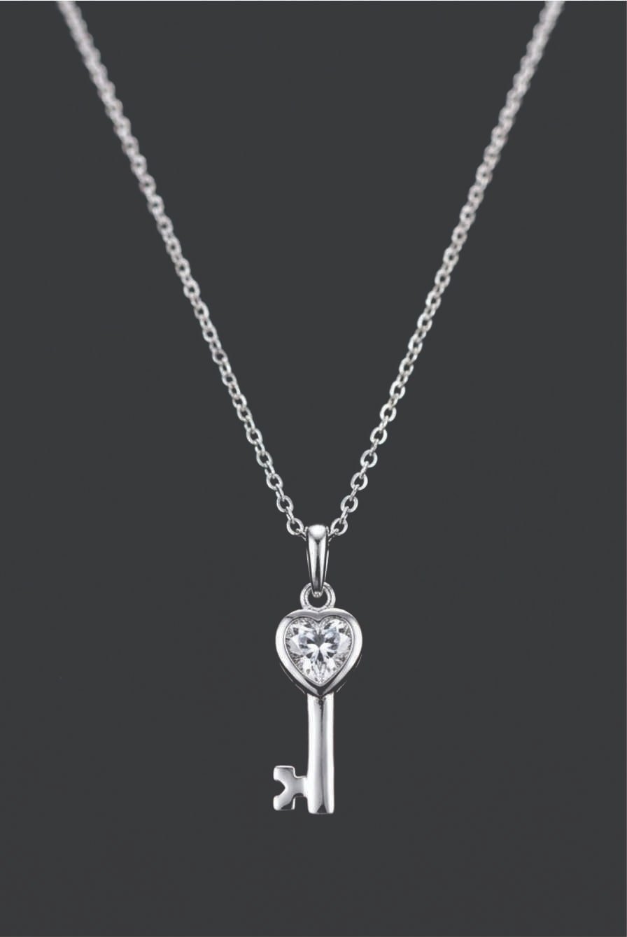 CADENA AROS CORAZÓN LLAVE